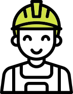 Baustellenarbeterfigur